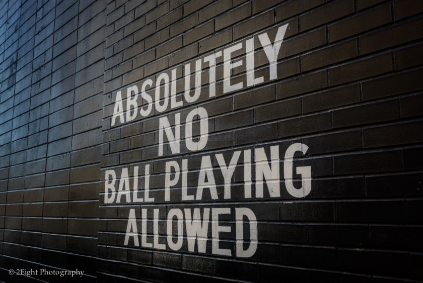 No Playing Ball