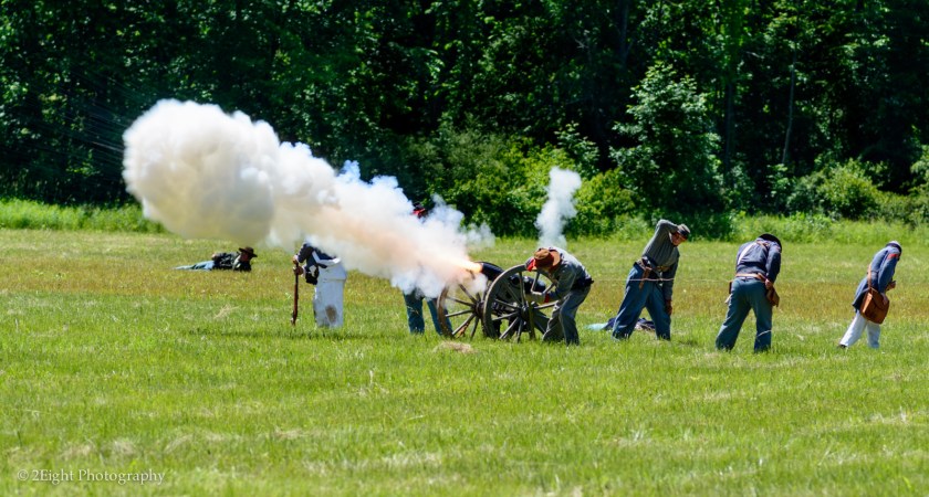 Confederate Cannon Fire